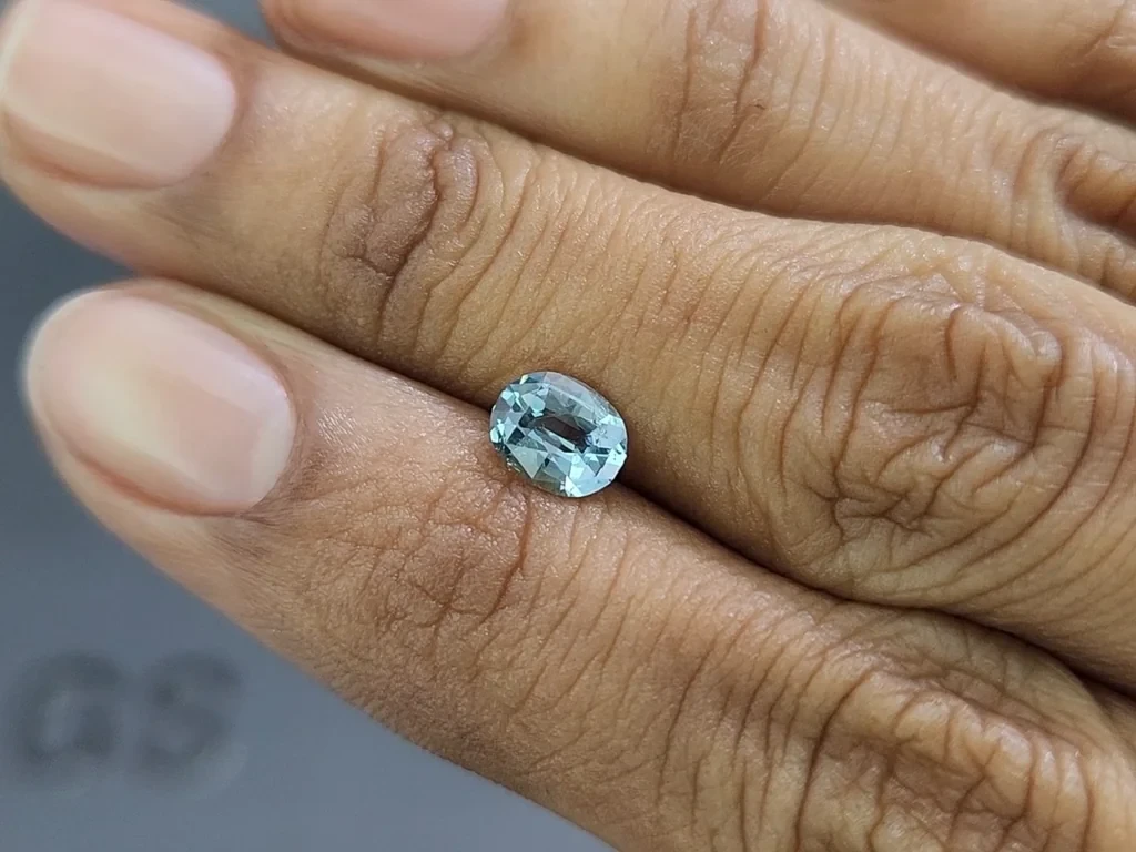 Aquamarine oval cut 0.66 carats, Madagascar  Image №2