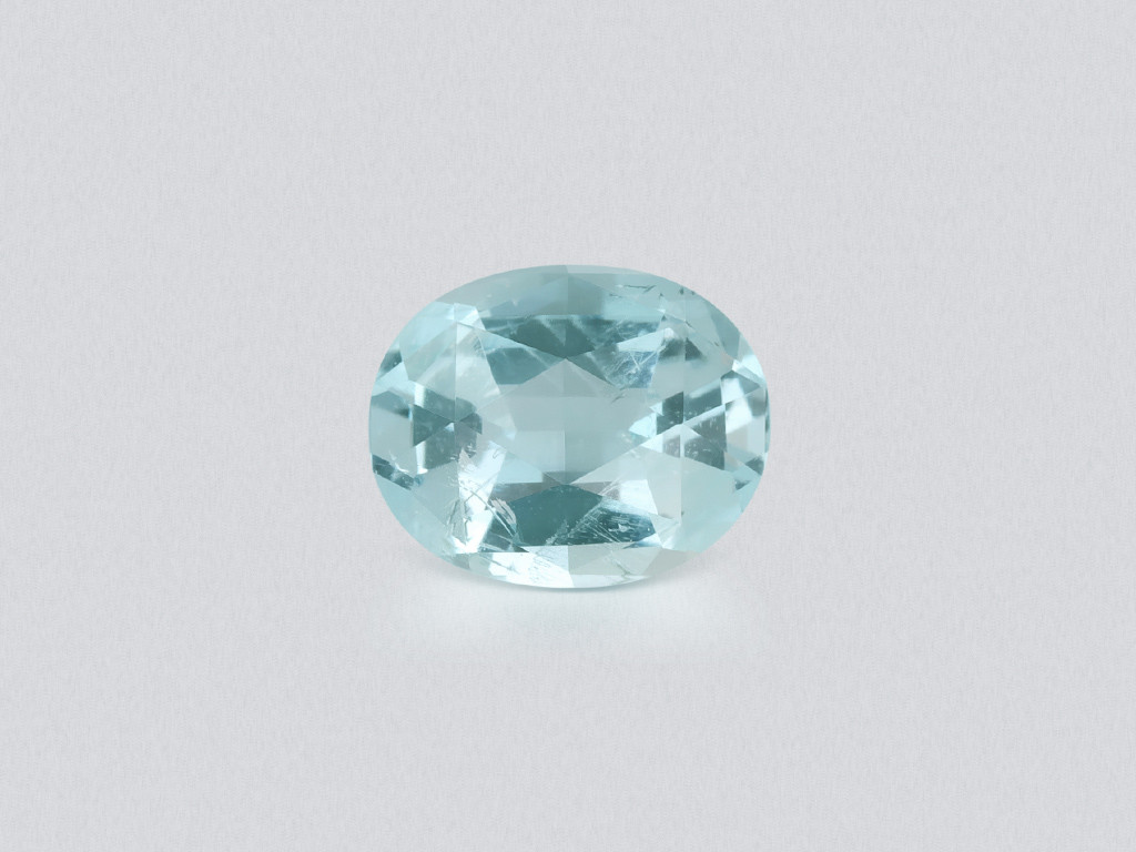 Aquamarine oval cut 0.66 carats, Madagascar  Image №1