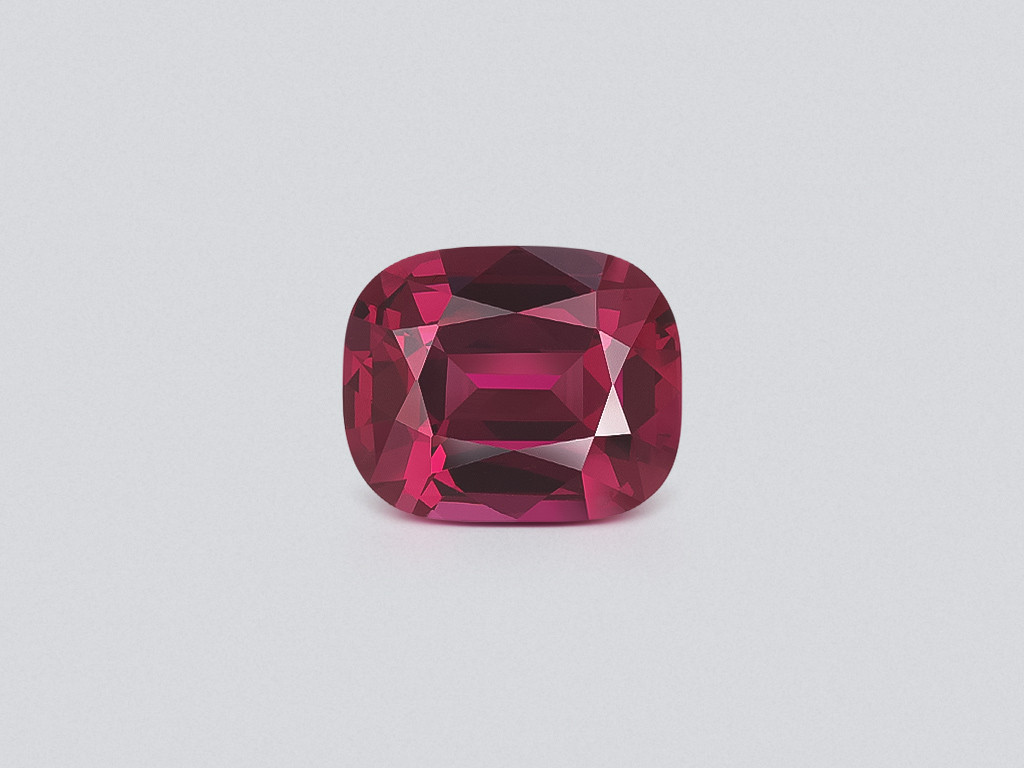 Purple garnet rhodolite cushion cut 5.69 carats, Tanzania Image №1