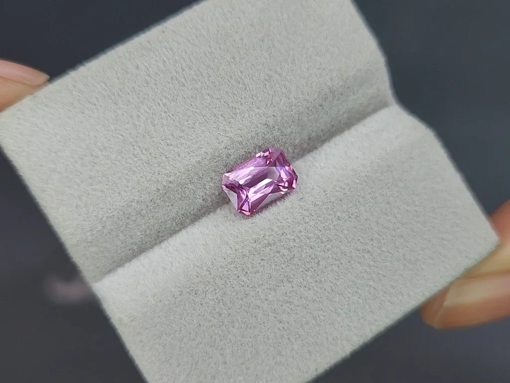 Pink spinel radiant cut 1.54 carats, Tanzania Image №4