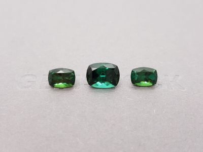 Set of blue-green tourmaline 6.56 ct photo