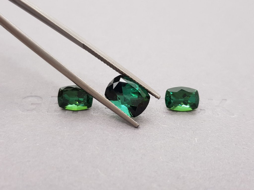 Set of blue-green tourmaline 6.56 ct Image №4