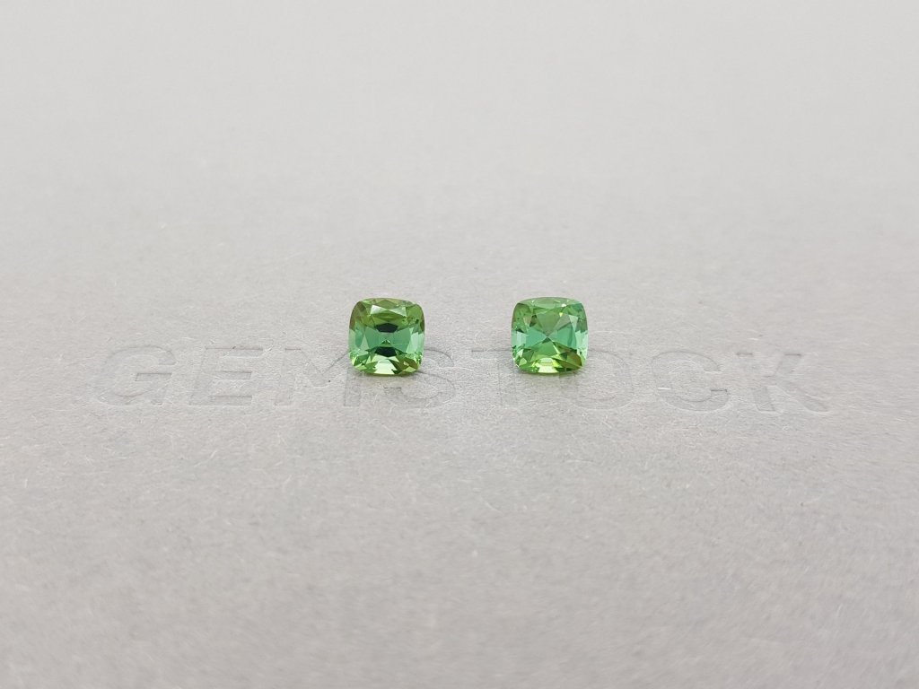 Pair of verdelite tourmalines 1.51 ct Image №1