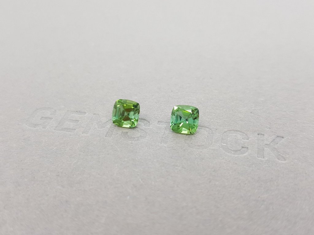 Pair of verdelite tourmalines 1.51 ct Image №2
