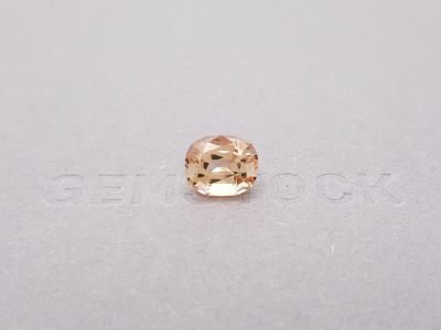 Cushion cut light orange tourmaline 3.64 ct photo