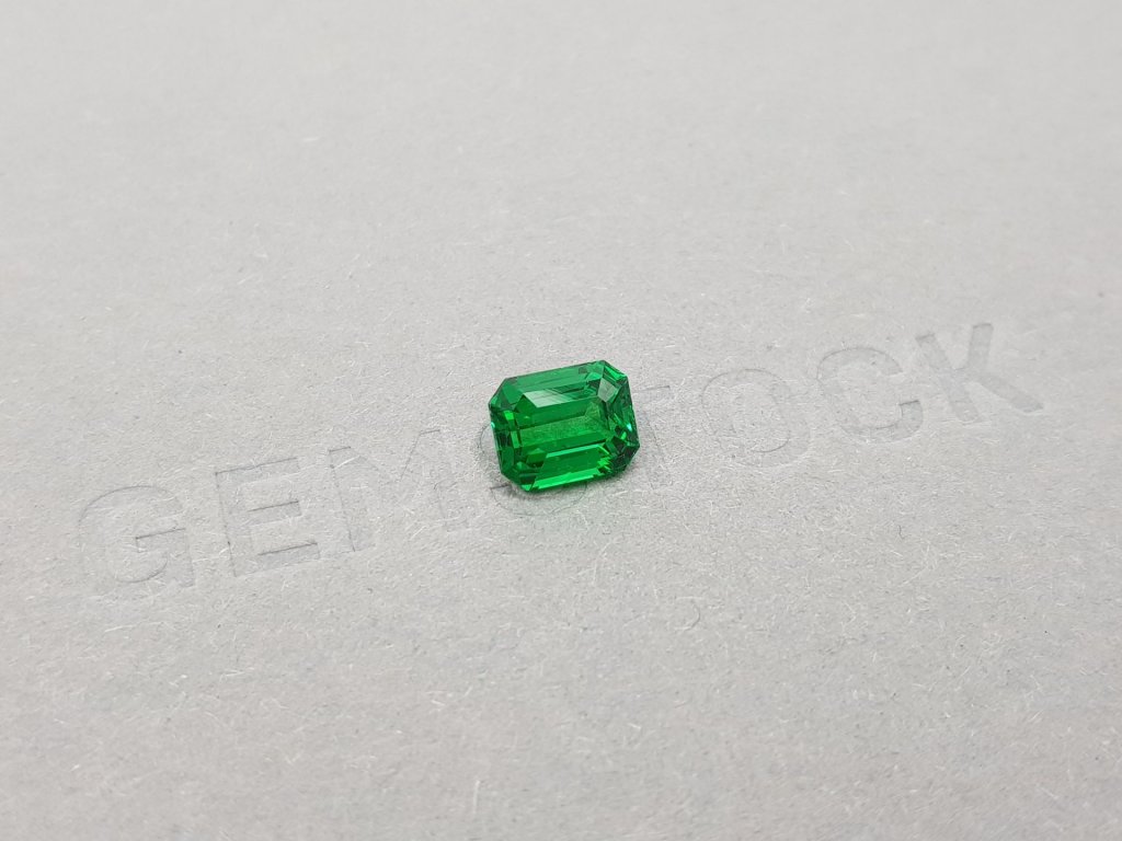 Octagon cut tsavorite garnet from Kenya 1.66 ct Image №2