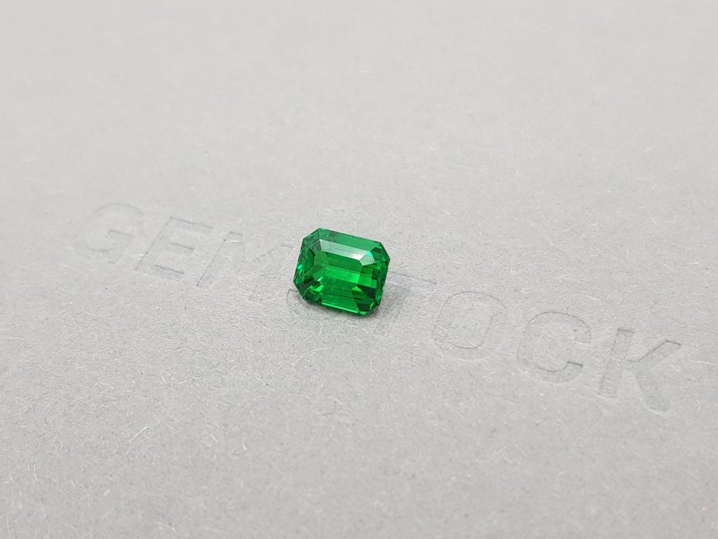 Octagon cut tsavorite garnet from Kenya 1.66 ct Image №3