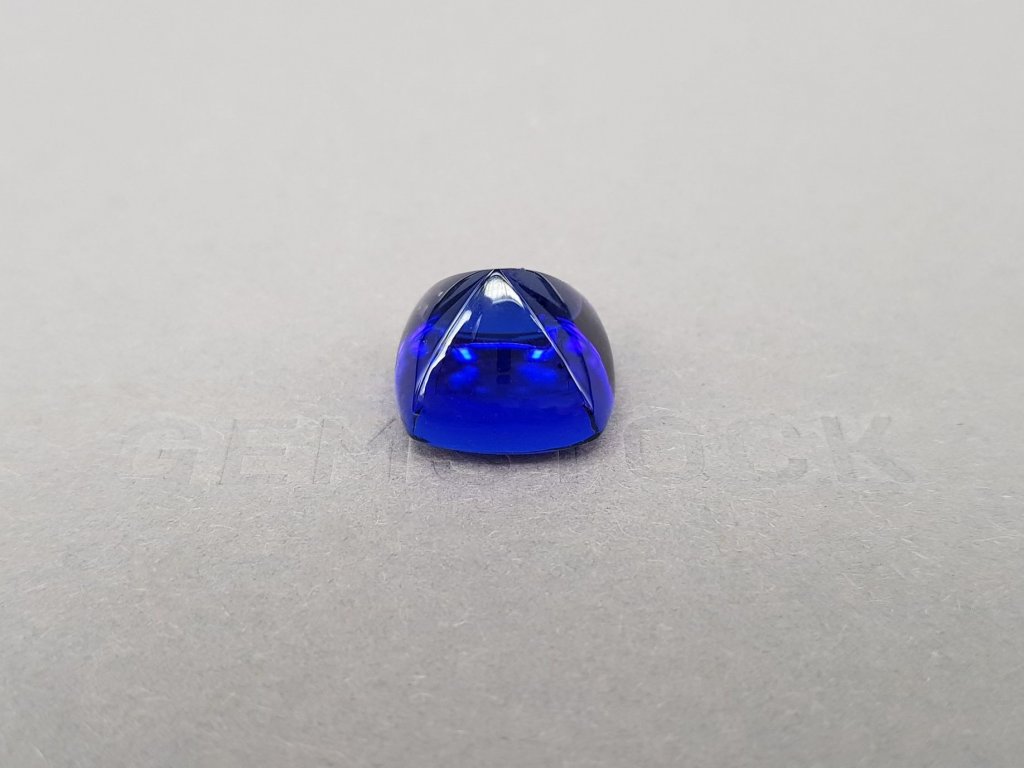 Royal blue tanzanite in sugarloaf shape 19.18 ct Image №1