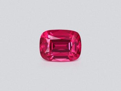 Spinel Mahenge Vibrant Pink-Red cushion cut 3.23 carats, Tanzania photo
