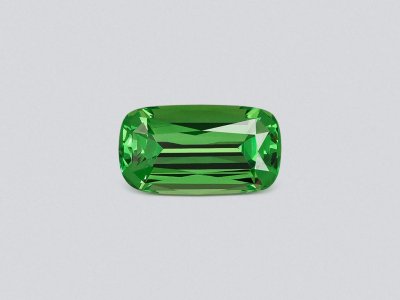 Intense Green tsavorite garnet in cushion cut 1.69 carats, Tanzania photo