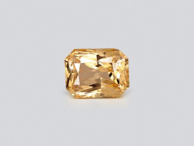 Pastel Yellow sapphire in radiant cut 2.04 carats, Sri Lanka photo