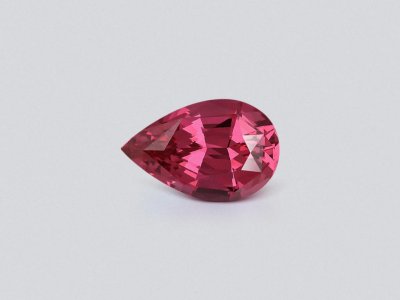 Spinel Mahenge Vibrant pink red pear cut 3.65 carats, Tanzania photo