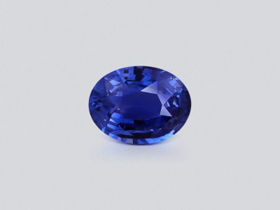 Unheated blue sapphire oval cut 3.09 carats, Sri Lanka photo