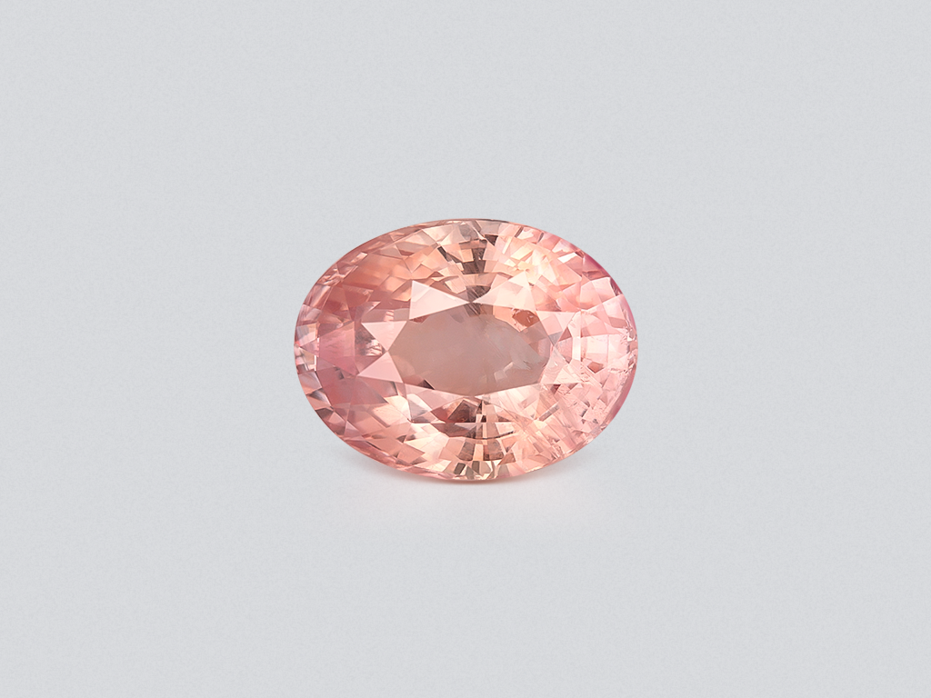 Unheated Padparadscha sapphire oval cut 5.11 carats, Sri Lanka  Image №1