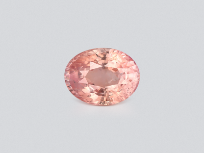 Unheated Padparadscha sapphire oval cut 5.11 carats, Sri Lanka  photo