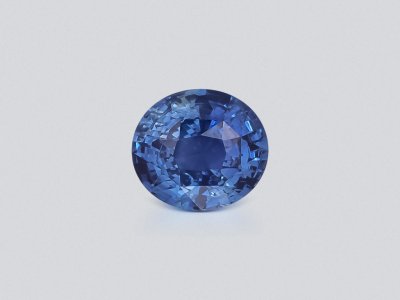 Unheated blue sapphire oval cut 2.51 carats, Sri Lanka photo