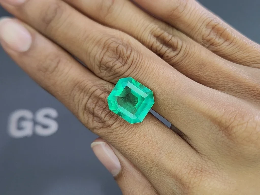 Emerald octagon cut 9.50 carats, Colombia Image №2