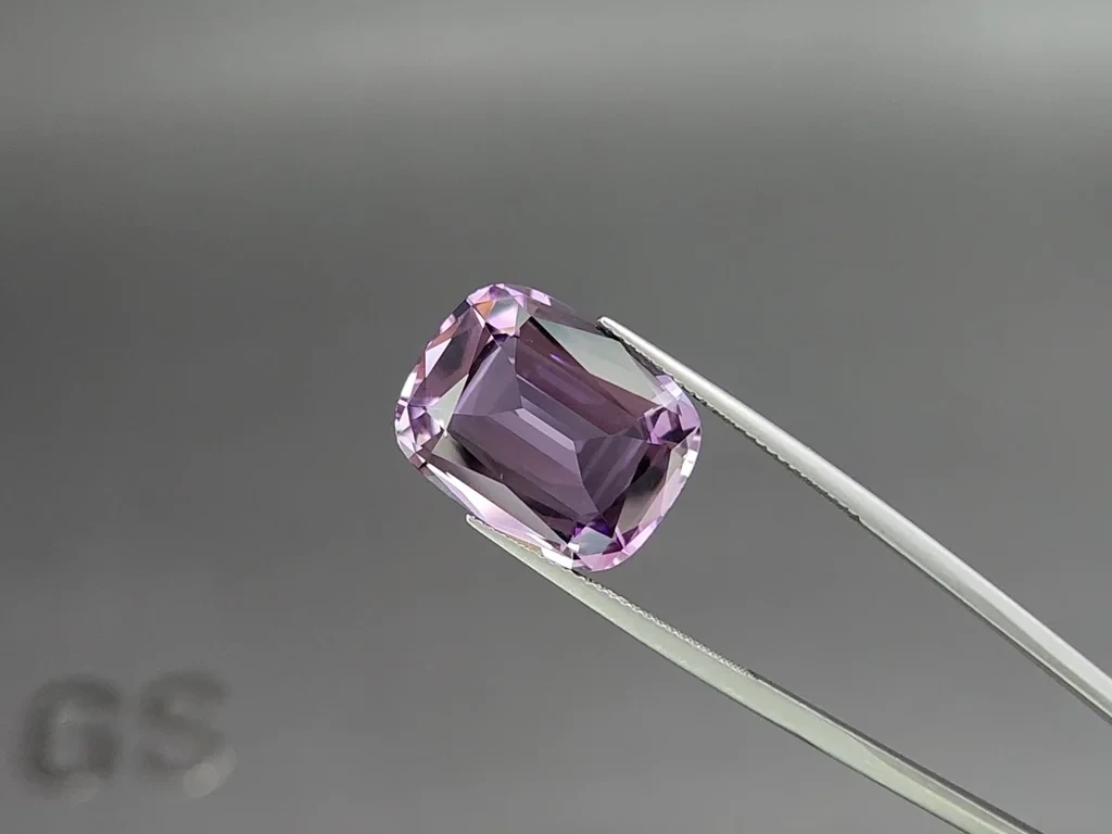 Amethyst precision cushion cut 12.48 carats, Brazil Image №3