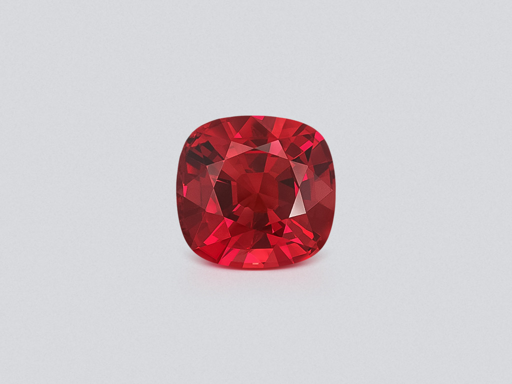 Spinel vivid pink orange with Vibrant proportions cushion cut 3.02 carats, Vietnam Image №1
