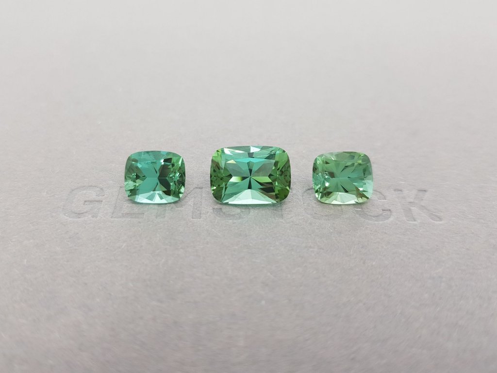 Set of mint tourmalines 7.45 ct Image №1