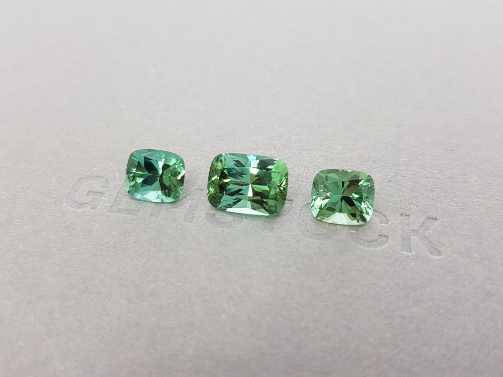 Set of mint tourmalines 7.45 ct Image №2