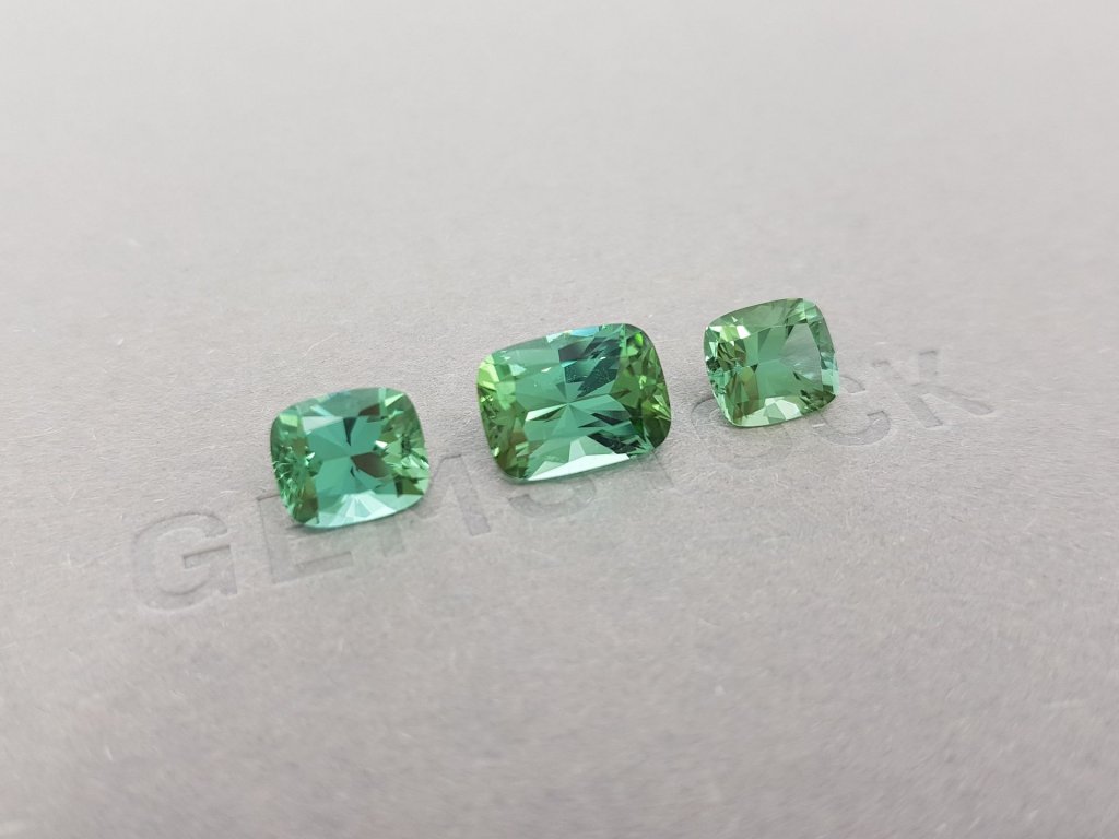 Set of mint tourmalines 7.45 ct Image №3
