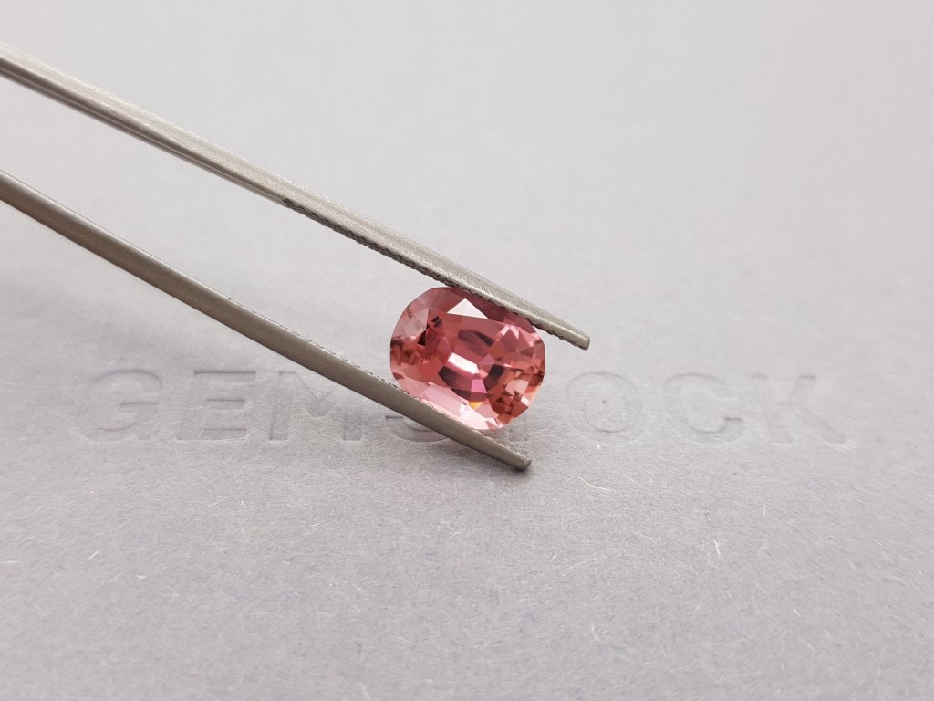 Cushion cut orange-pink tourmaline 2.73 ct Image №4