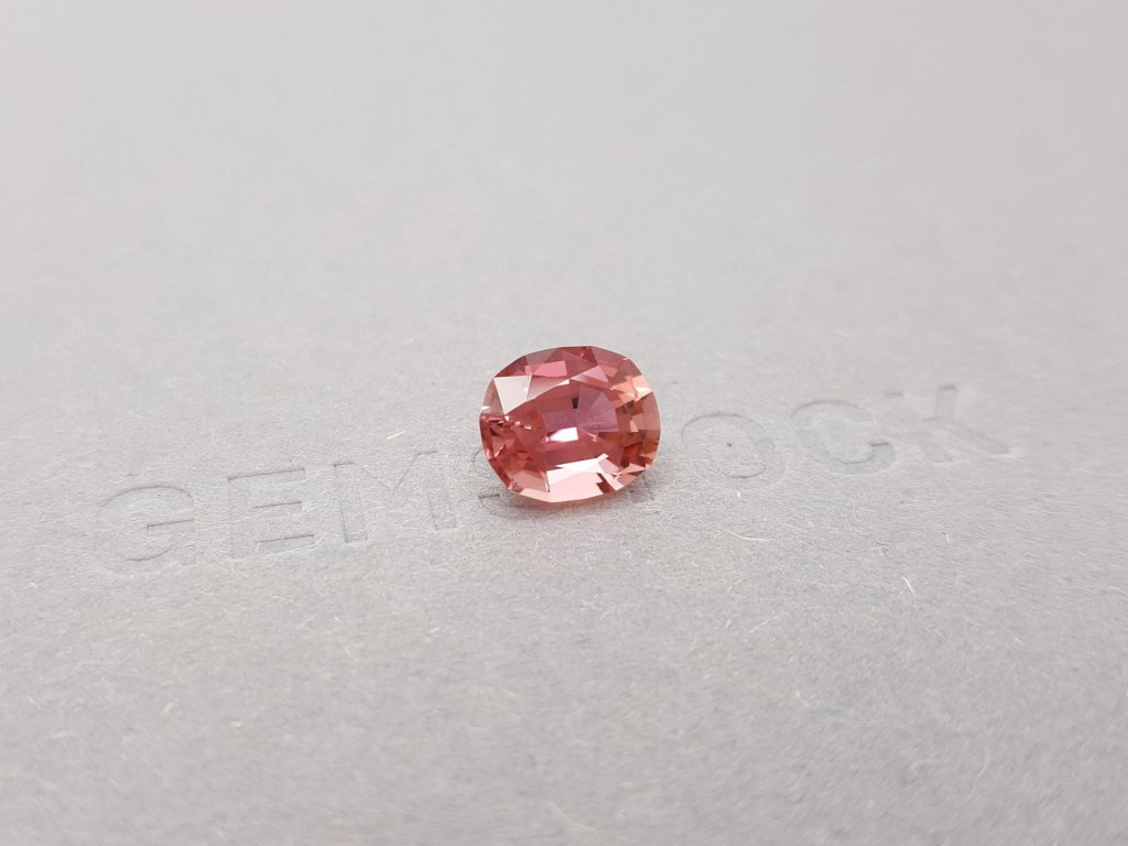 Cushion cut orange-pink tourmaline 2.73 ct Image №2