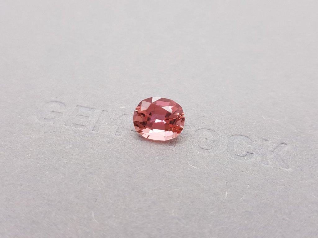 Cushion cut orange-pink tourmaline 2.73 ct Image №3