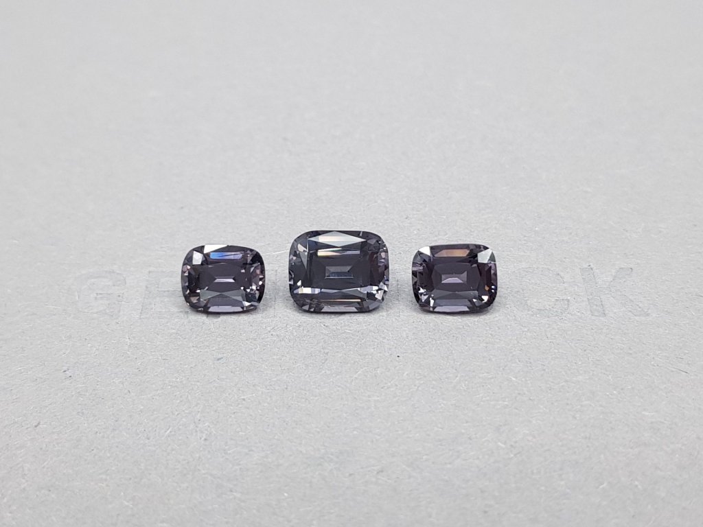 Set of gray spinels 5.42 carats Image №1