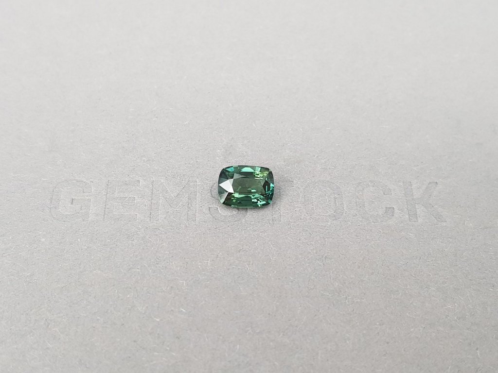 Unheated sapphire color Teal cushion cut  1.17 ct, Madagascar Image №2
