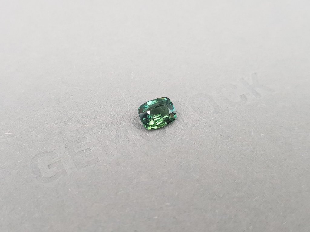 Unheated sapphire color Teal cushion cut  1.17 ct, Madagascar Image №3