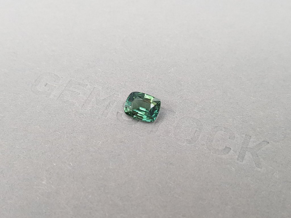 Unheated sapphire color Teal cushion cut  1.17 ct, Madagascar Image №4