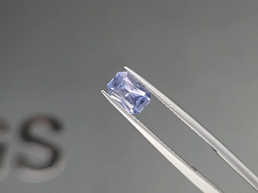 Unheated Pastel Blue sapphire radiant cut 0.94ct Sri Lanka Image №3