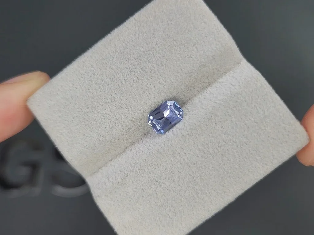 Unheated Pastel Blue sapphire radiant cut 0.94ct Sri Lanka Image №4