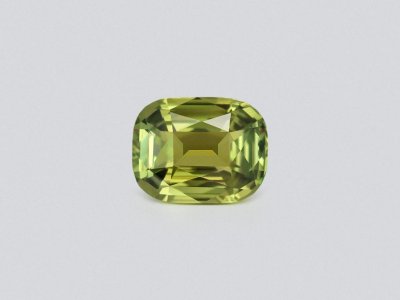 Green-yellow cushion-cut chrysoberyl 6.16 carats, Madagascar photo