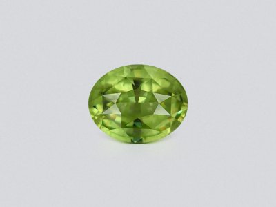 Green grossular garnet in oval cut 5.71 carats, Tanzania  photo