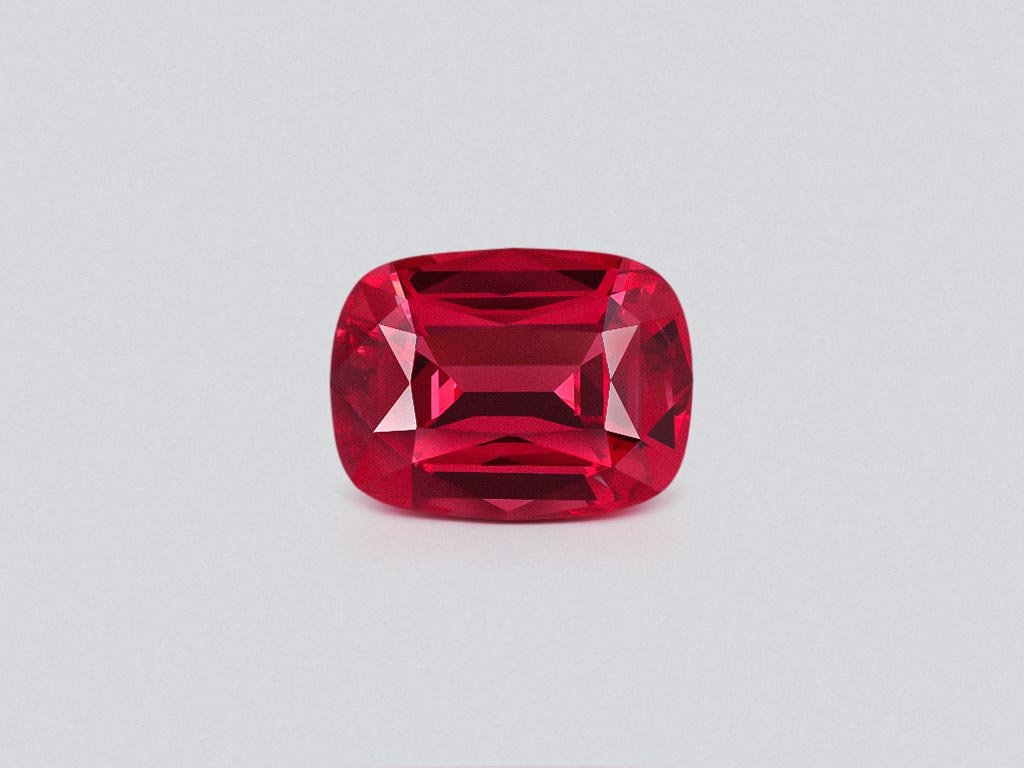 Spinel Mahenge Vibrant Pink-Red cushion cut 2.79 carats, Tanzania  Image №1