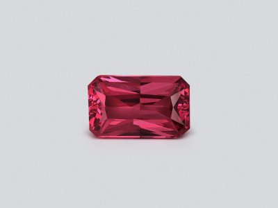Rare Red-Pink spinel in radiant cut 5.26 carats, Vietnam photo