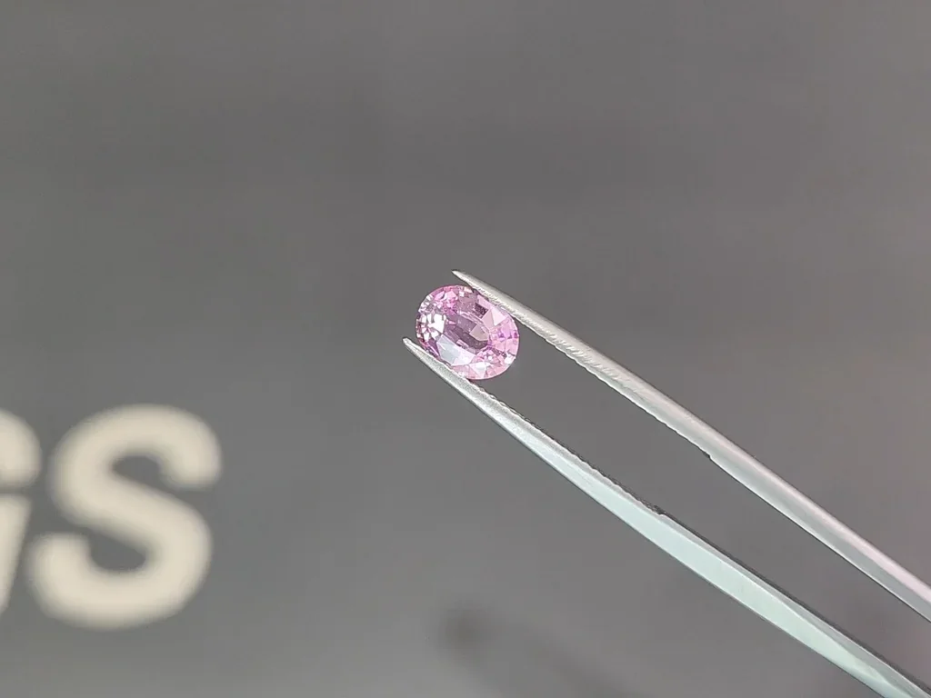 Sapphire Baby Pink oval cut 1.15 carats, Madagascar  Image №3