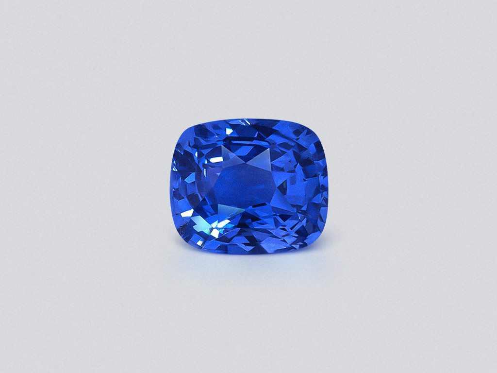 Blue sapphire cushion cut 3.04 carats, Sri Lanka Image №1