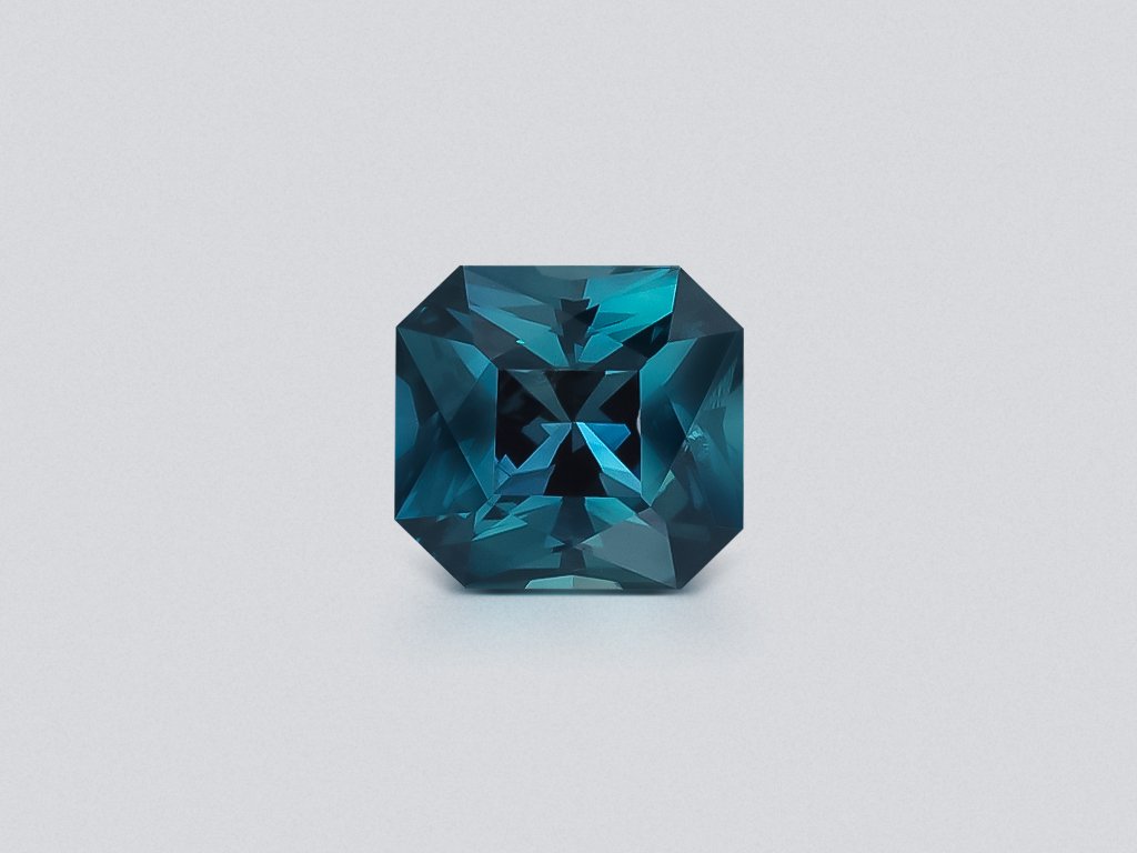Sapphire Teal radiant cut 1.61 carats, Madagascar Image №1
