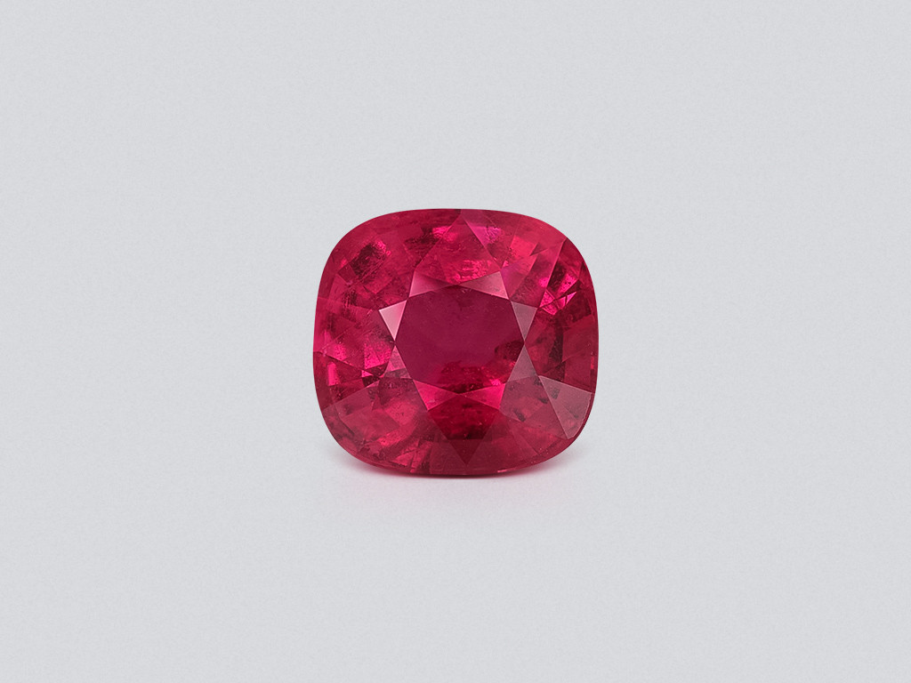 Tourmaline rubellite cushion cut 3.72 carats, Africa Image №1