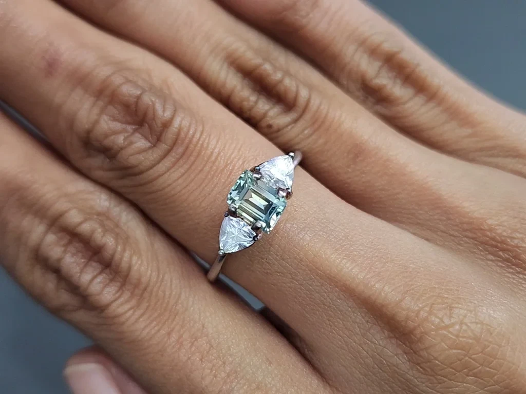 Unheated sapphire polychrome octagon cut 1.17 carats, Sri Lanka Image №5