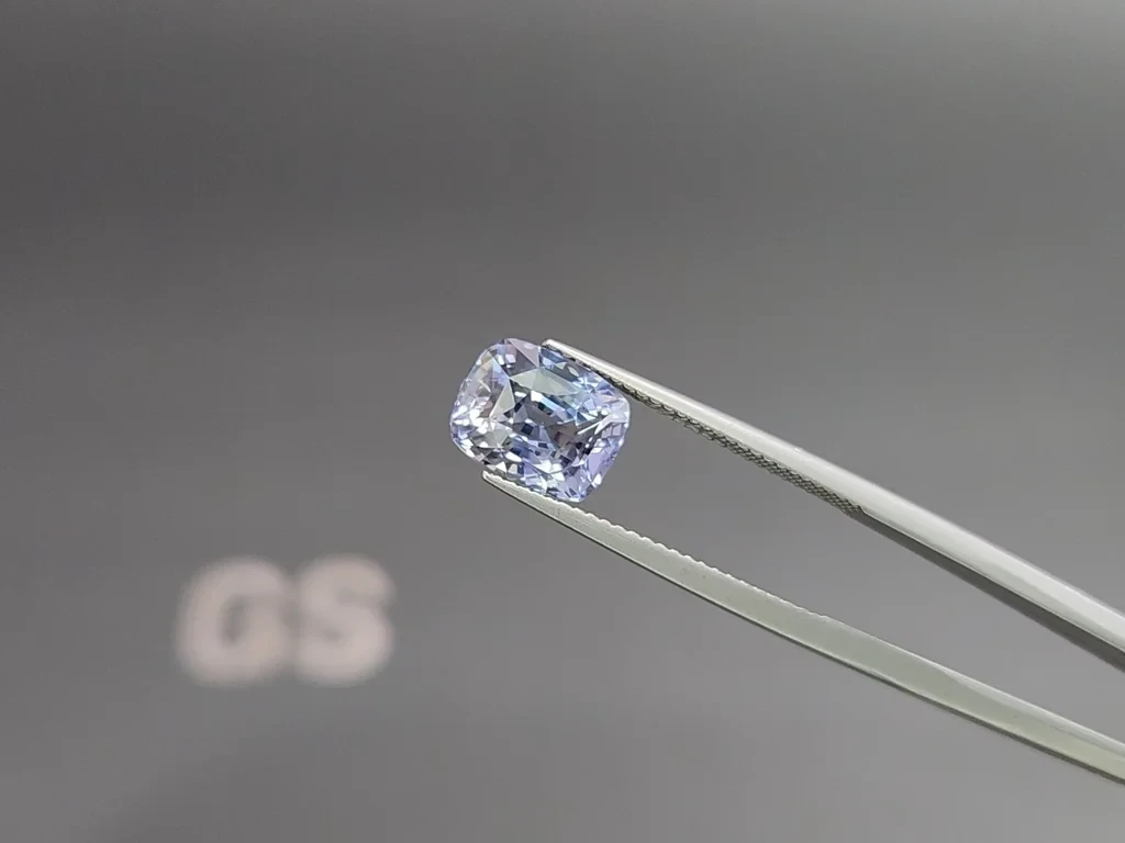Unheated sapphire Pastel Blue cushion cut 4.35 carats, Sri Lanka  Image №3