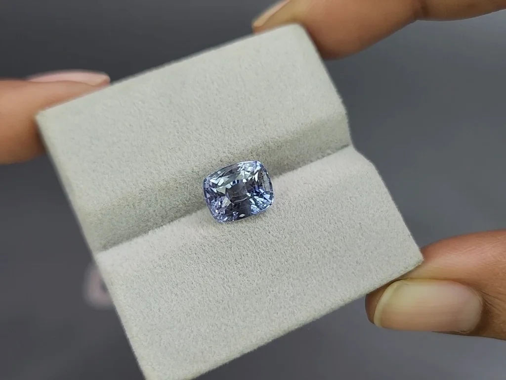 Unheated sapphire Pastel Blue cushion cut 4.35 carats, Sri Lanka  Image №4