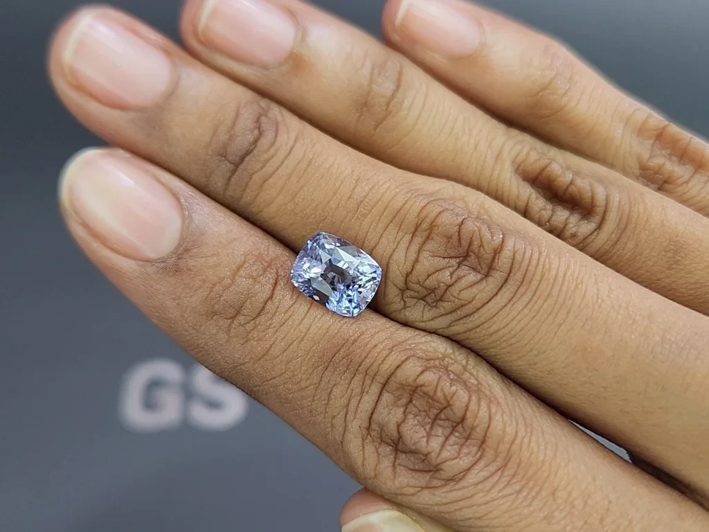 Unheated sapphire Pastel Blue cushion cut 4.35 carats, Sri Lanka  Image №2