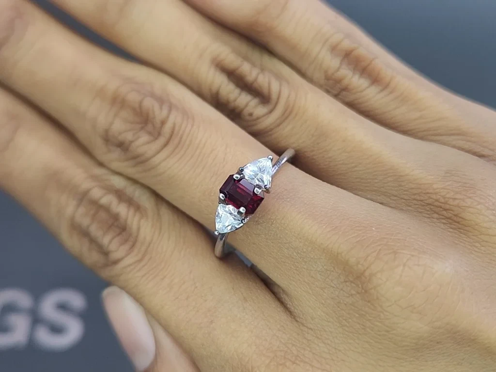 Unheated ruby Pigeon blood octagon cut 0.69 carats, Mozambique  Image №5