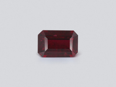 Unheated ruby Pigeon blood octagon cut 0.69 carats, Mozambique  photo