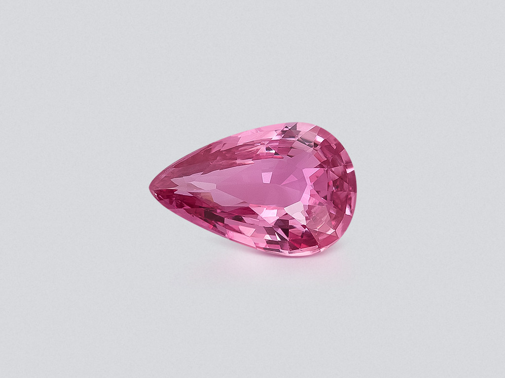 Unheated sapphire Padparadscha pear cut  2.51 carats, Sri Lanka  Image №1